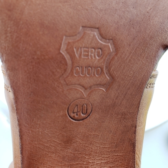 Antik Batik Leather Ankle Boots Sz 40 Fennec Caramel Western Coasta Cowgirl - Picture 12 of 15